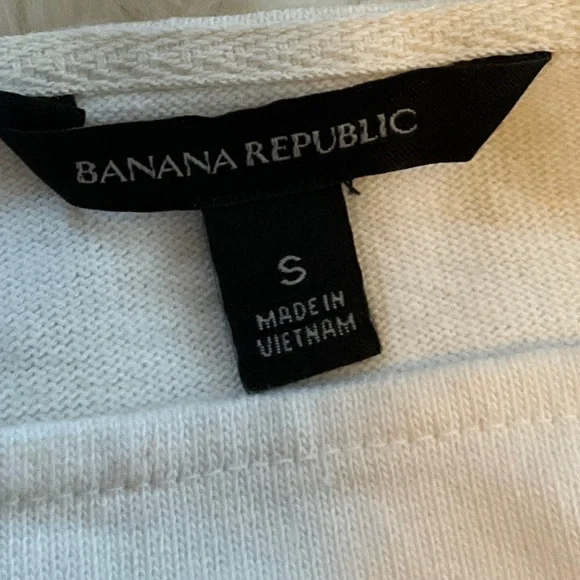 Banana Republic Women's Striped Tunic Black Ivory Size Small - Picture 6 of 10